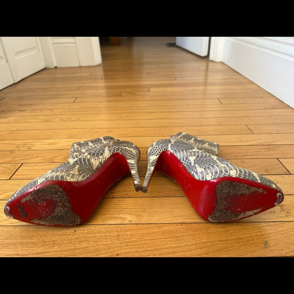 Christian Louboutin Arielle A Talon Python Boots - image 4